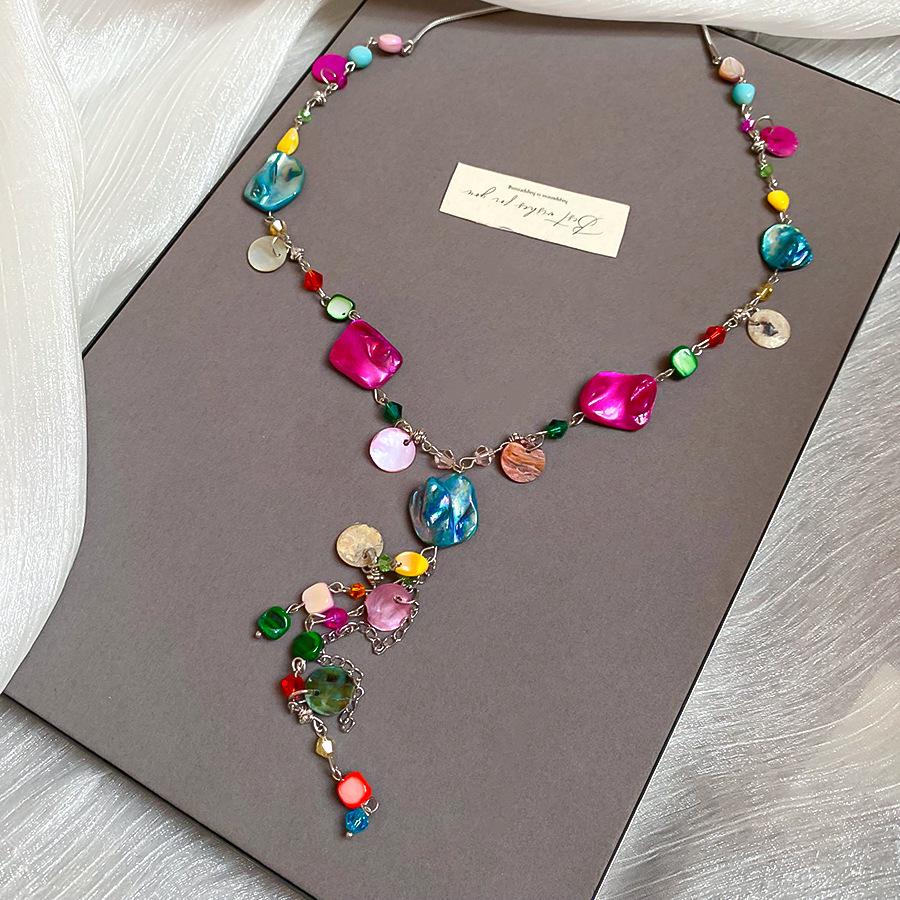 Collana con Perline per Clavicola Resort Bohemien - Accessorio di Moda di Lusso Leggero di Alta Gamma