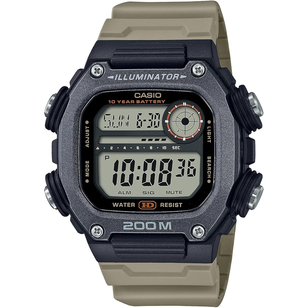 Casio Standard Digital Watch DW-291HX-5AV Long Strap Men s Khaki Imported Model