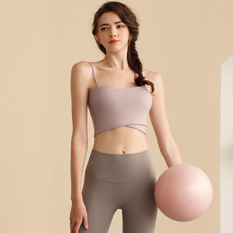 Exercise Underwear Bra Women's Beauty Back Fitness Vest Breast Holding Yoga Vest Training Bubble Wrap Tops 2023 New Arrival