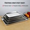 Stainless Steel Tea Tray Japanese Style Drainage Water Tray New Serving Plate  Home Office