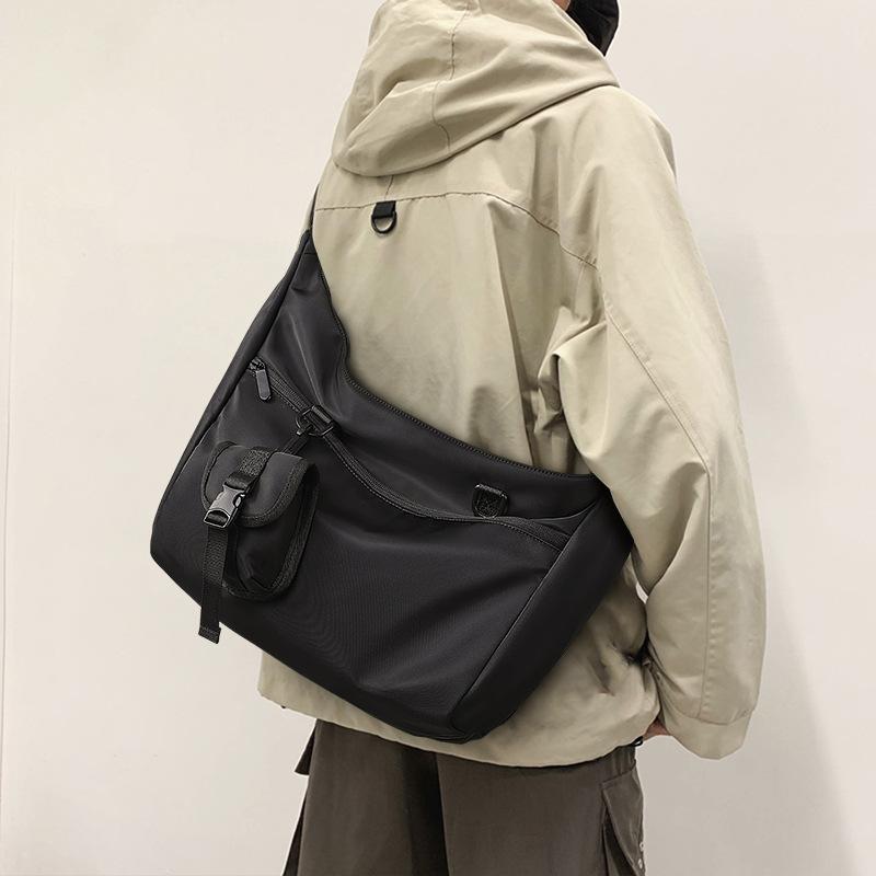 Japanese Function Bag Sports Wind Tooling Bag Casual Messenger Bag Women'S Large-Capacity Class Commuter Bag Single Shoulder Satchel Tide