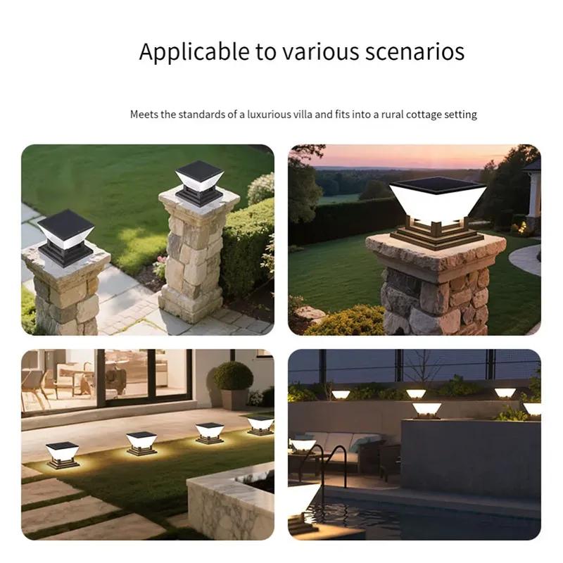 Weather Resistant Lights Outdoor Column Lights Easy Tallation Elegant Outdoor Aesthetics Energy-efficient Operation