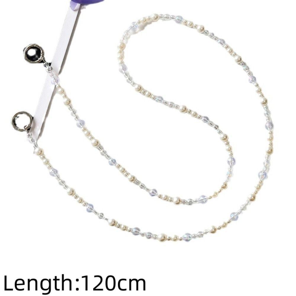 Transparent Crossbody Phone Hanging Chain Pearl Crossbody Phone Lanyard New Year Gifts
