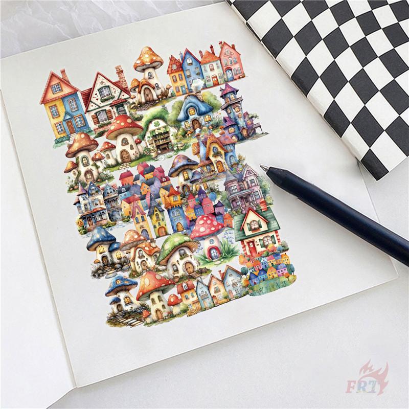 50Pcs/Set Retro Forest Cabin Series 01. Fairy Tale House PET Stickers Waterproof DIY Fashion Doodle Decals Stickers