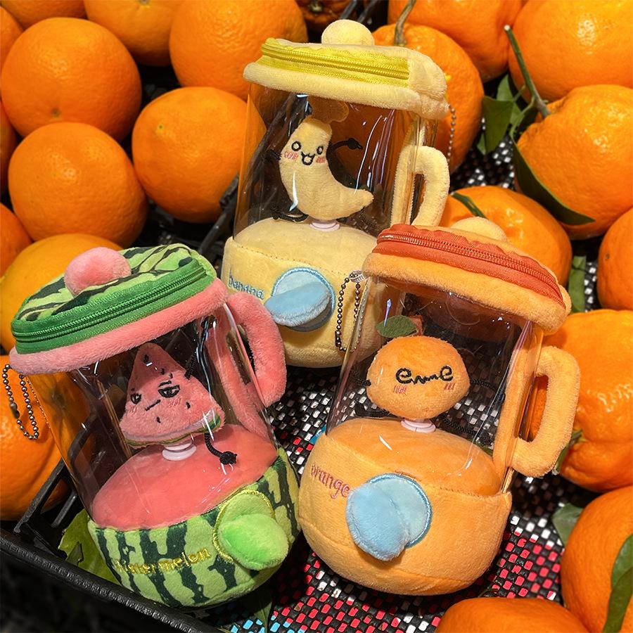 Tanaka Fun Spin Plush Doll with Fruit Juicer