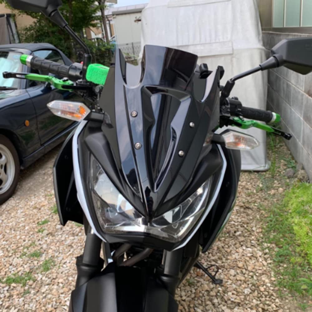 YIBO Motorcycle Windshield for Z250/300, Windscreen Modification, Motorcycle Accessories, Windscreen Deflector, Suitable for 13-17 Years