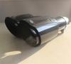 Universal Pair Left + Right Glossy 100% Real Carbon Fiber 63mm In 89mm Out Car SUV Dual Pipe  Exhaust Pipe Tail Muffler Tip Full Black