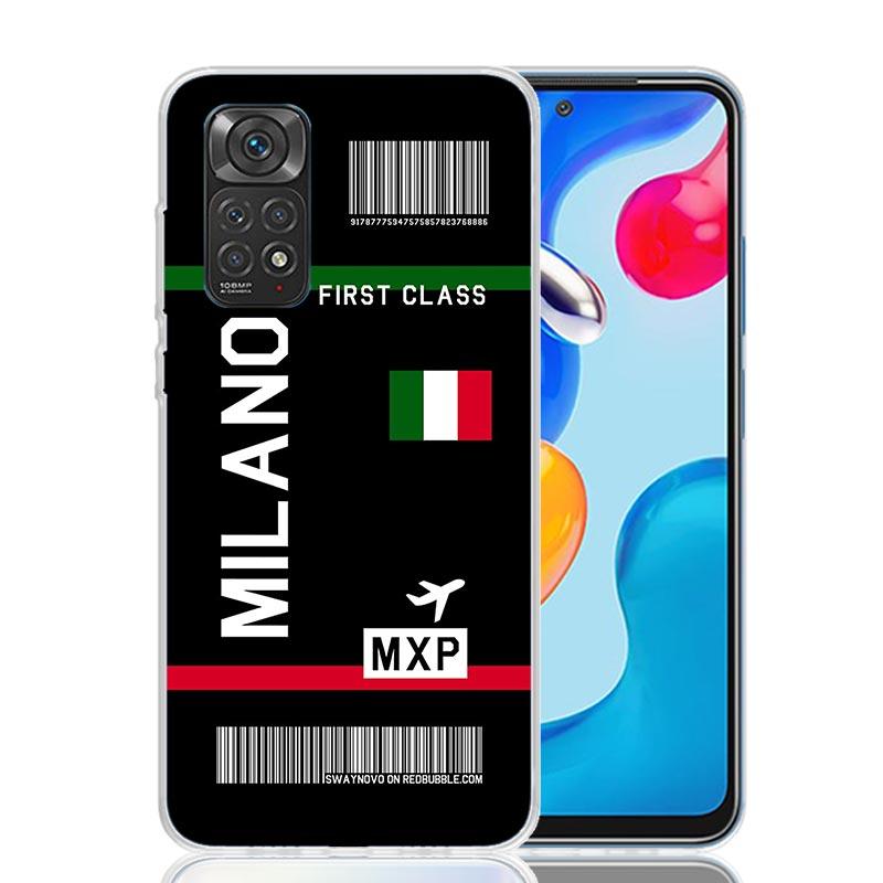 Airline Ticket Barcode Phone Case For Xiaomi Redmi Note 15 14 13 12S 12 Pro Plus 11S 11E 11 11T 10S 10 Art Soft Pattern Cover Re