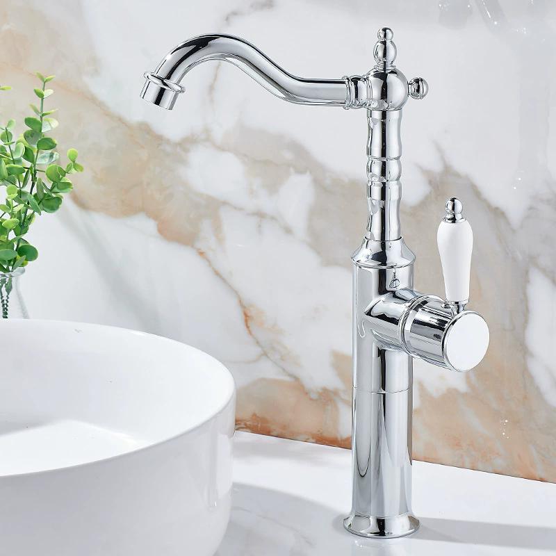 Gold Basin Faucet Antique Bronze Bathroom Faucet Mixer Tap Black Wash basin Faucet Hot and Cold Lavotory Faucet Water Faucet