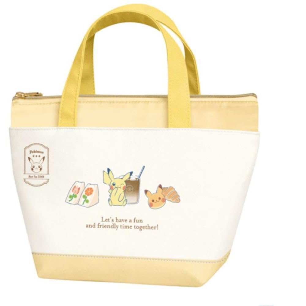 

Mogutto Time Insulated Bag with Aluminum Interior with Ice Pack Perfect for and Summer Pokémon Pouch, 2-Way Design, Pocket, Commuting, School,