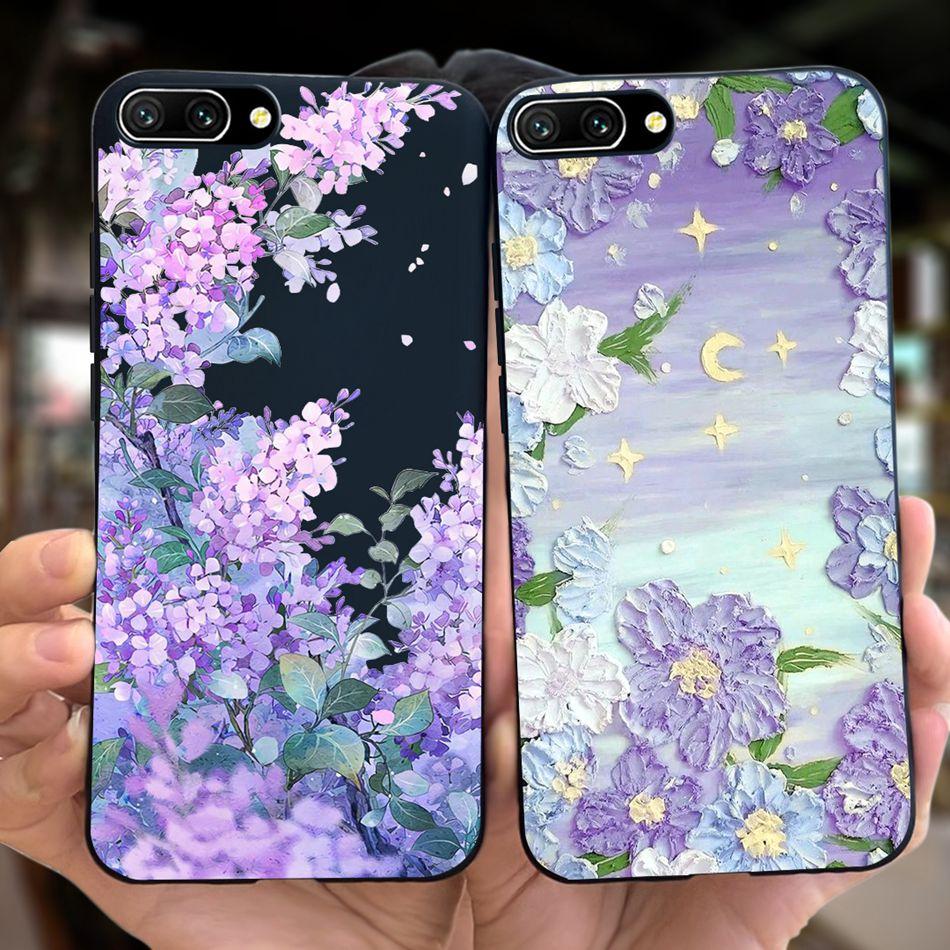 For Honor 10 Case Honor10 COL-L19 COL-L29 Fashion Moon Pattern Soft Silicon Protective Cover Phone Cases