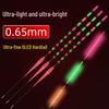 0.65mm Ultra-fine Diamond High-Brightness Hard Tail OLED Dual-Use Luminous Carp Float for Day/Night Fishing