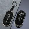 2025 New Metal Leather Car Remote Key Case Cover Protector Shell For Mercedes Benz 2022 C S Class W206 W223 S350 C260 C300 S400