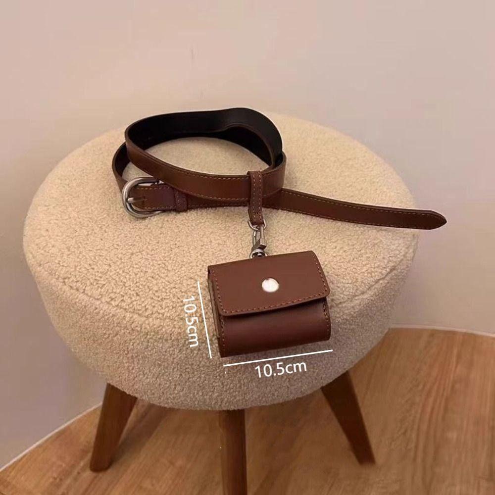 Elegant Mini Handbag Waist Bag Leather Detachable Waist Purse Adjustable Waist Belt Women