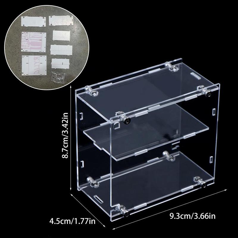 1/64 Model Cars Acrylic Display Case Fit For Assembled Dust Proof Box Cabinet Toy Vehicles