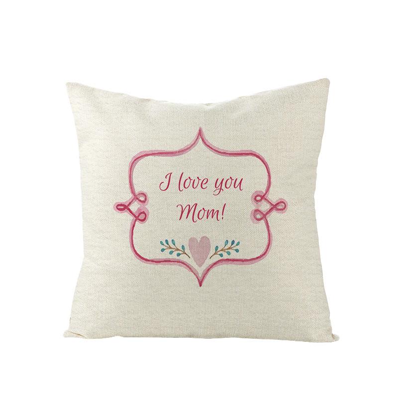New Home Decoration Products Mother's Day Pillow Pillow Cover Polyester Sofa Cushion Cover