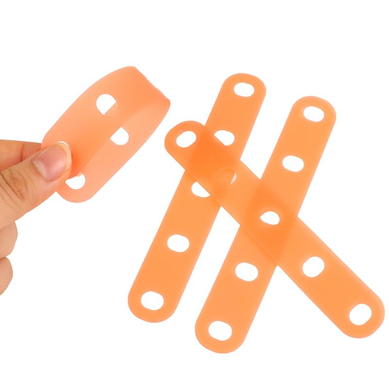 10Pcs Perm Silicone Band Heat Resistant Traceless Digital Cold Rods Elastic Hair Rings Styling Hairdressing Specialized Tools