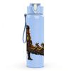 1PC Rider With Weapon Fantasy Character Pattern 750ml Color Plastic Sports Water Bottle Leakproof Flip Straw Lid Suitable for Sports Office Home Use