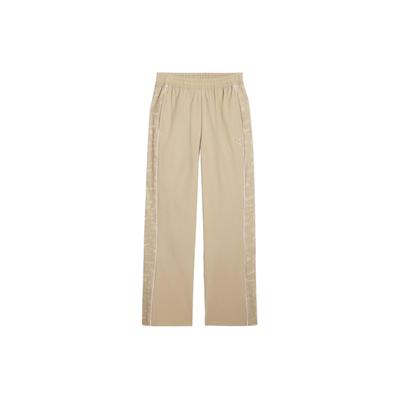 X Sophia Chang Collaboration Aop Wide Leg Pants Retro Sports Color Block Design Mid Rise Casual Pants Women Pants Light-Brown 624631-83