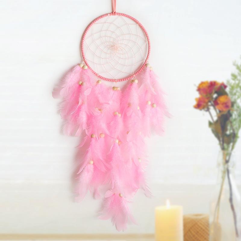 

Домашній декор пір яний ловець снів підвісна прикраса музика вітру набір матеріалів для DIY ручної роботи для подарунка на день народження найкращому другу, прикраси для кімнати Without Light