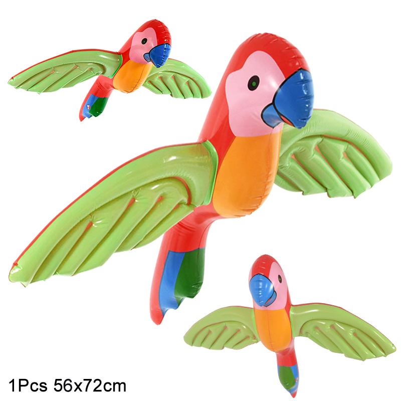 

Гавайский кокосовый пальмовый воздушный шар надувной тропический шар-птица фламинго летний пляж день рождения декор принадлежности свадьба луау as picture