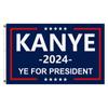 2024 Bayrağı Kanye Müzik Batı Bayrağı Goblen 3x5 Ft Banner Açık Kapalı Dekorasyon için