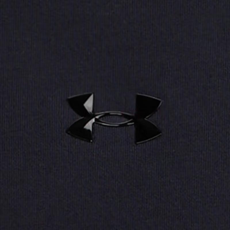 Under Armour Casual Sports Series Solid Color Loose Fit Crew Neck Short Sleeve Breathable T-Shirt Unisex Tops Black 6006007-001