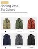 Schnelltrocknende Angel- und Fotoweste für Herren mit mehreren Taschen – Warme Outdoor-Weste für Herbst und Winter
