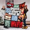 1pc GTA Theme Blanket - Digital Print, Polyester, Cozy for All Seasons, Perfect for Outdoor, and Travel