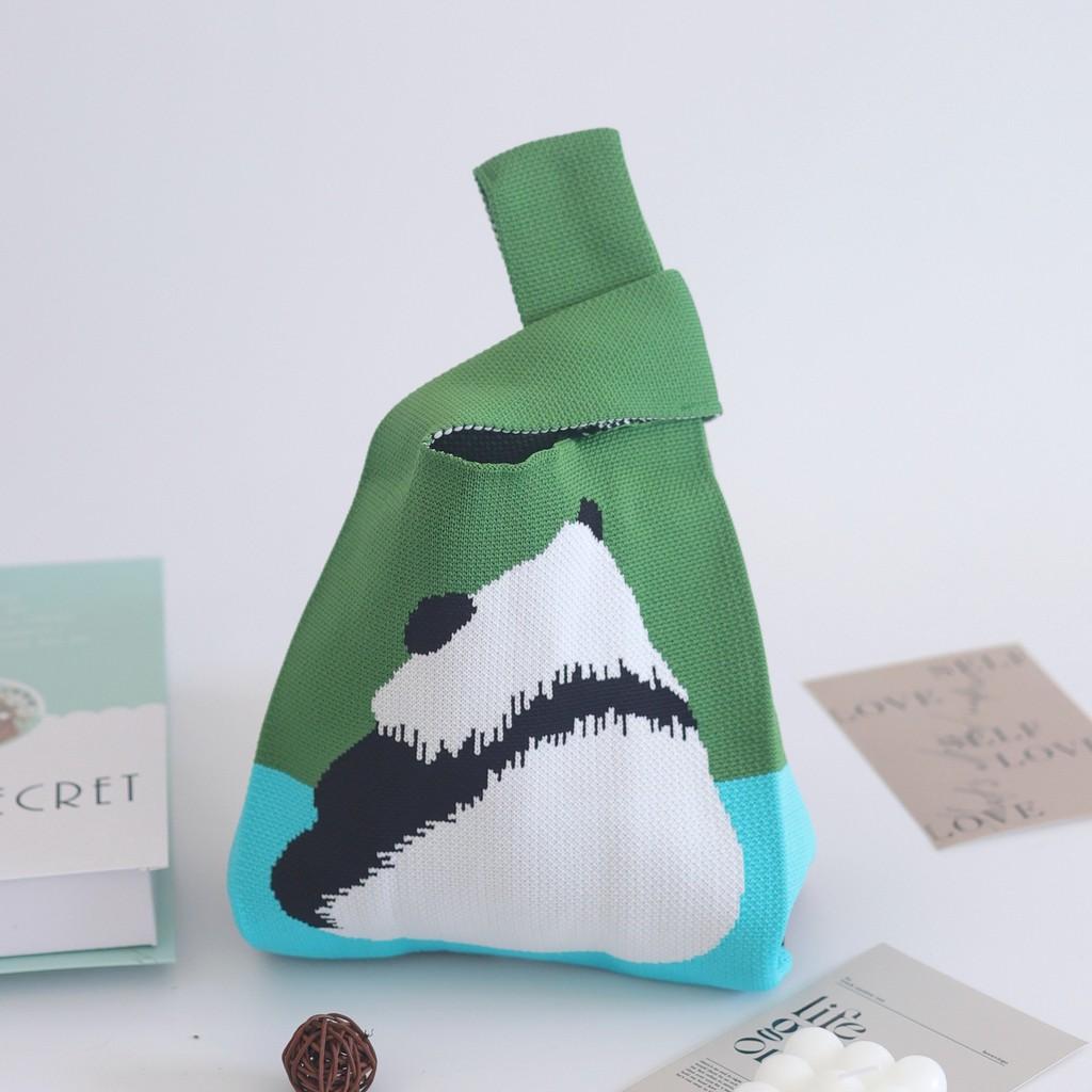 Trendy Knit Bucket Bag For Women Soft And Spacious Tote Bag With Eye-catching Patterns Ideal For Daily Wear And Gifts