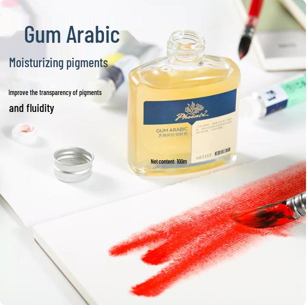 Phoenix White Abdeckflüssigkeit: Ochsen Galle & Gummi Arabic Aquarellmedium
