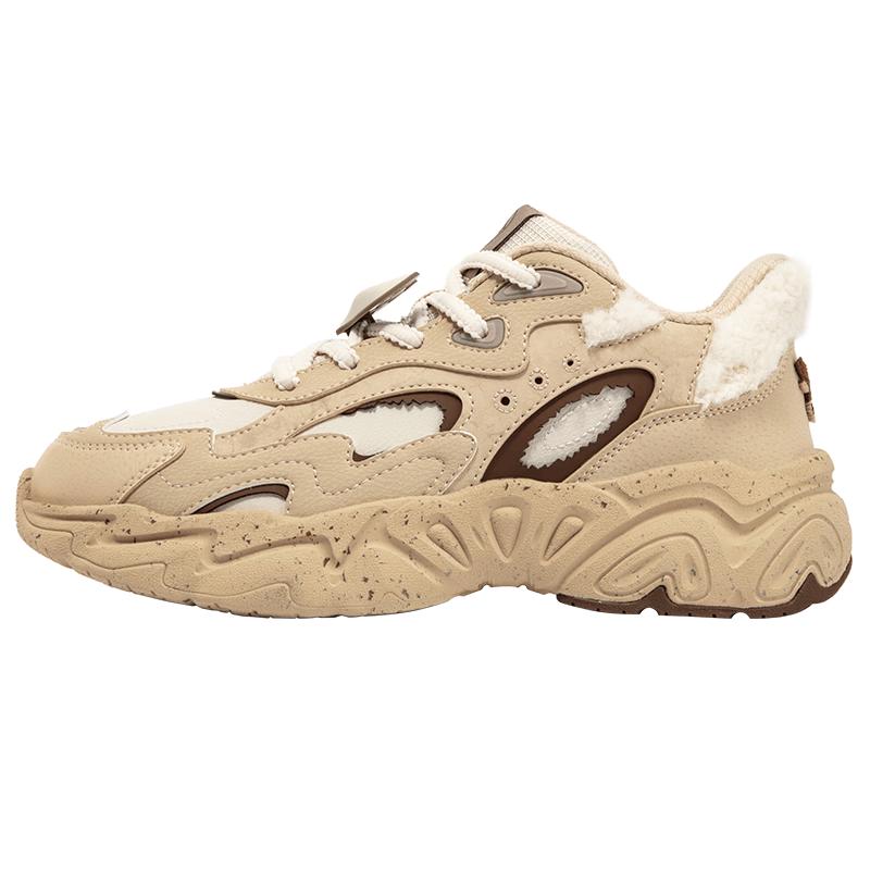 361° Women s Winter Plush Retro Thick-Soled Casual Shoes EU 37