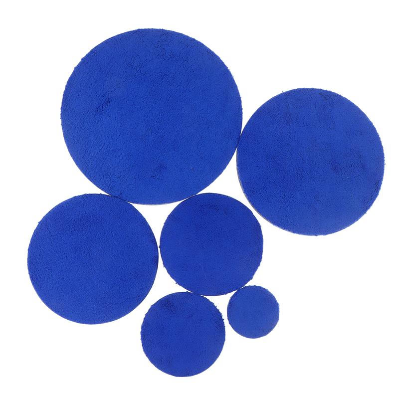 2Pcs 2/3/4/5/6/7Inch Microfiber Polishing Pad For Cars Body Polish Wax Buffer Pad Wash Cleaning Micro Fiber Polishing