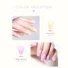 11-Piece Gel Nail Set for Beginners: HEMA-Free, Peelable Gel Nail Stickers, Self-Nail Kit, Peel-Off Gel Nail Tips, Hypoallergenic, Transparent, Easy T