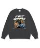 Wibelibellyu Forest Oversized Premium Double-Sided Sweatshirt 4 Colors (Fleece Liner Option) (Type B)