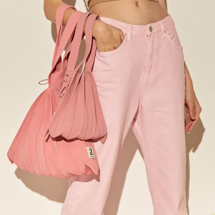 Lucky Pleats Knit L Blossom Pink