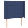 VidaXL LED Headboard Bedroom Furniture Single Bed Accessory Headboard Bed Frame Interior Blue 3124028