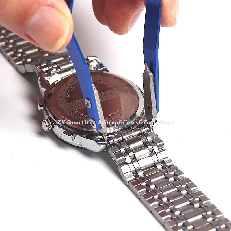6825 Watch Pliers Watch Spring Bar Plier Tools Kit Tweezer Removal Strap with Screw Adjustment Length Size Replacement Repair