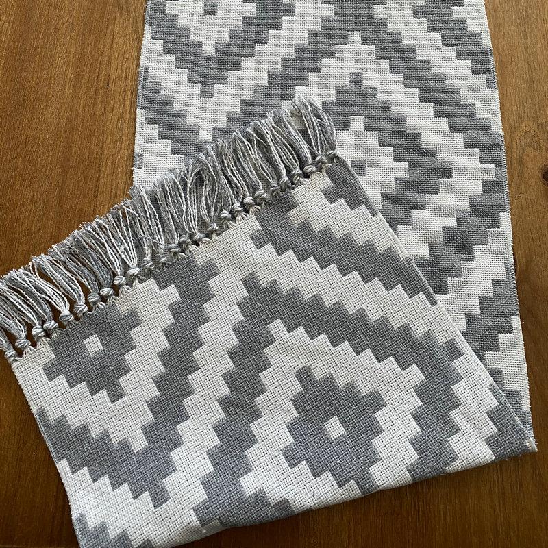 Хлопково-льняная дорожка для стола — фото 5