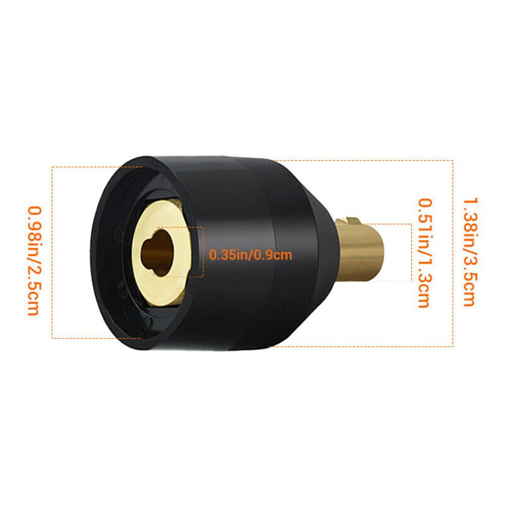 13mm Conversion Width TIG Torch Adapter Convert Welding Cable Connection Nozzle 10-25 To 35-50 Adapter Sturdy Plastic Cover