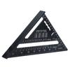 Triangle Ruler 7in Carpenter Square Aluminum Portable Woodworking Measuring Tool for DIY
