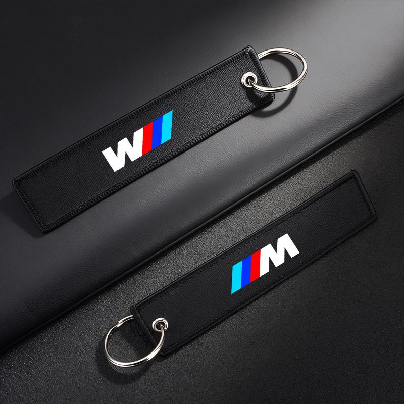 New Canvas Car Keychain Key Chain Motorcycle Logo Keyring Lanyard For BMW M Performance E46 E90 F10 F30 X3 F20 E60 E70 E39 E36 mkdf86