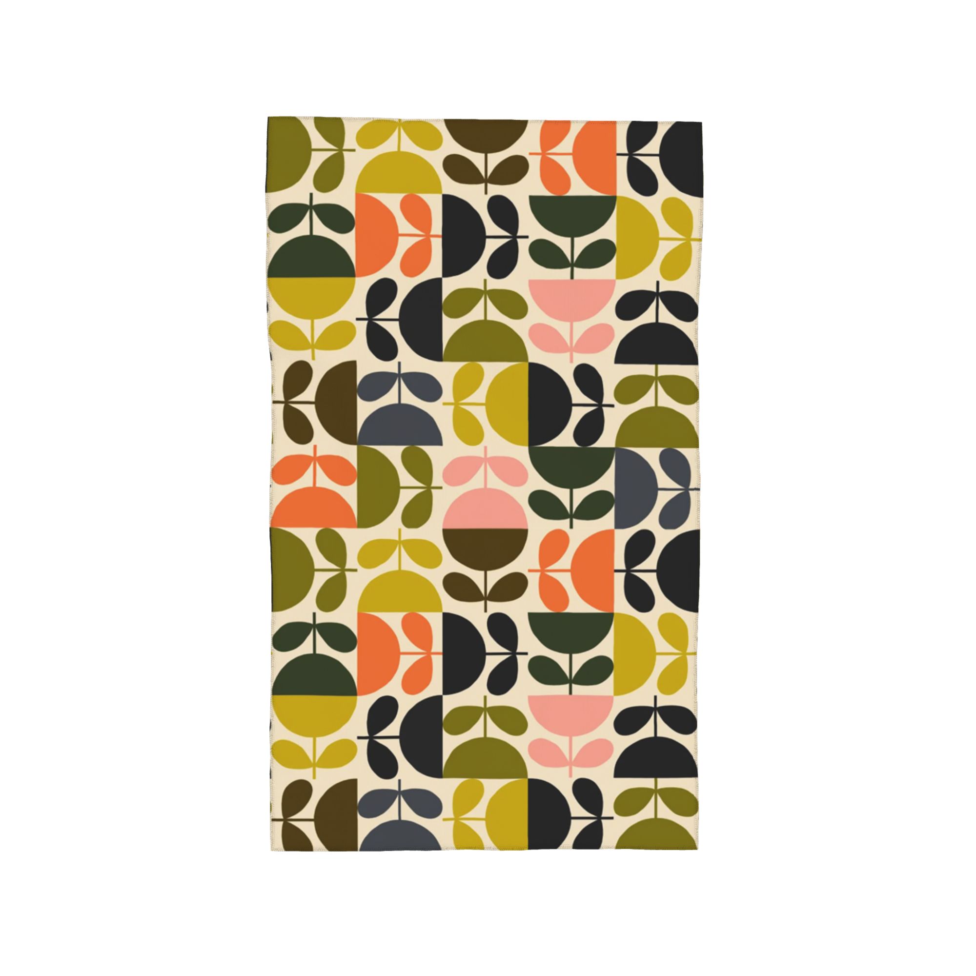 

Flower Stem Orla Kiely Pattern Soft Face Towel Quick Dry Pool Bath Cotton Towels Absorbent Quick W40*H60(CM)
