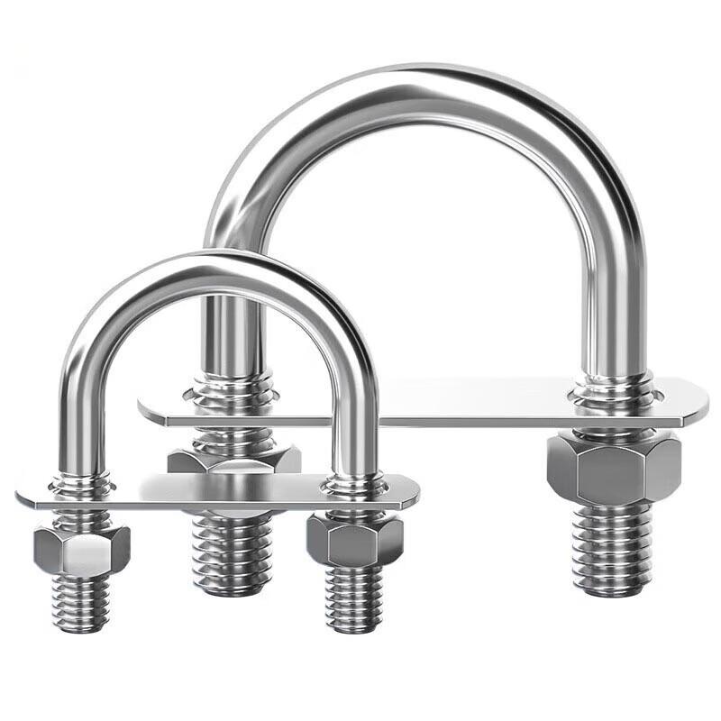 Lijiu Hong 304 Stainless Steel U-Bolt Pipe Clamp