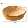 25 stk engangs luftfrityrkoker pergamentpapir bakeoljetett foring non-stick matte