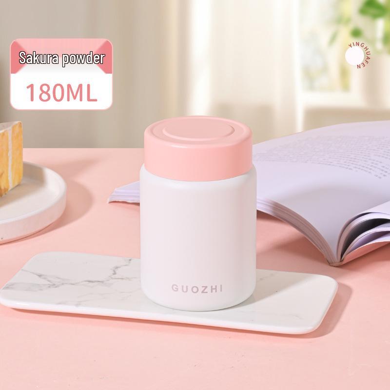 Stainless Steel Insulated Pocket Thermos: Fresh Color Tea & Water Cup for Office or School Use