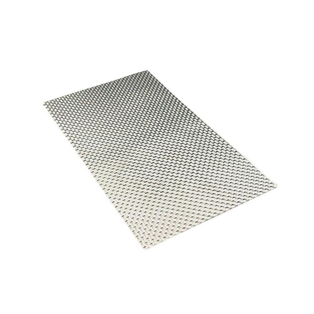 Pare-chaleur Pare-chaleur Échappements Embossés Électrique Argent