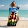 Asciugamano da spiaggia personalizzato con motivo Spirit Riding Free - morbido, assorbente, ad asciugatura rapida, perfetto per nuoto, campeggio e bagni