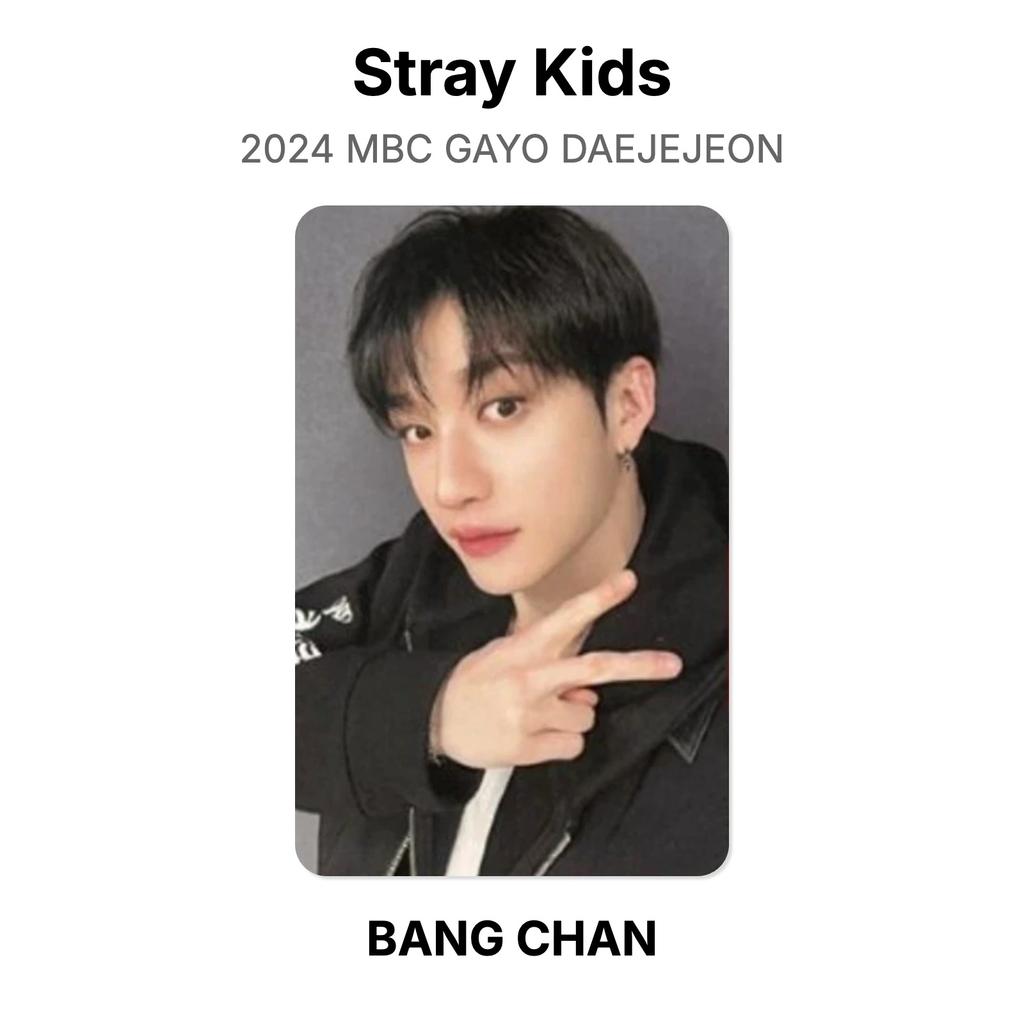 Stray Kids 2024 MBC GAYO DAEJEJEON Official Photocard