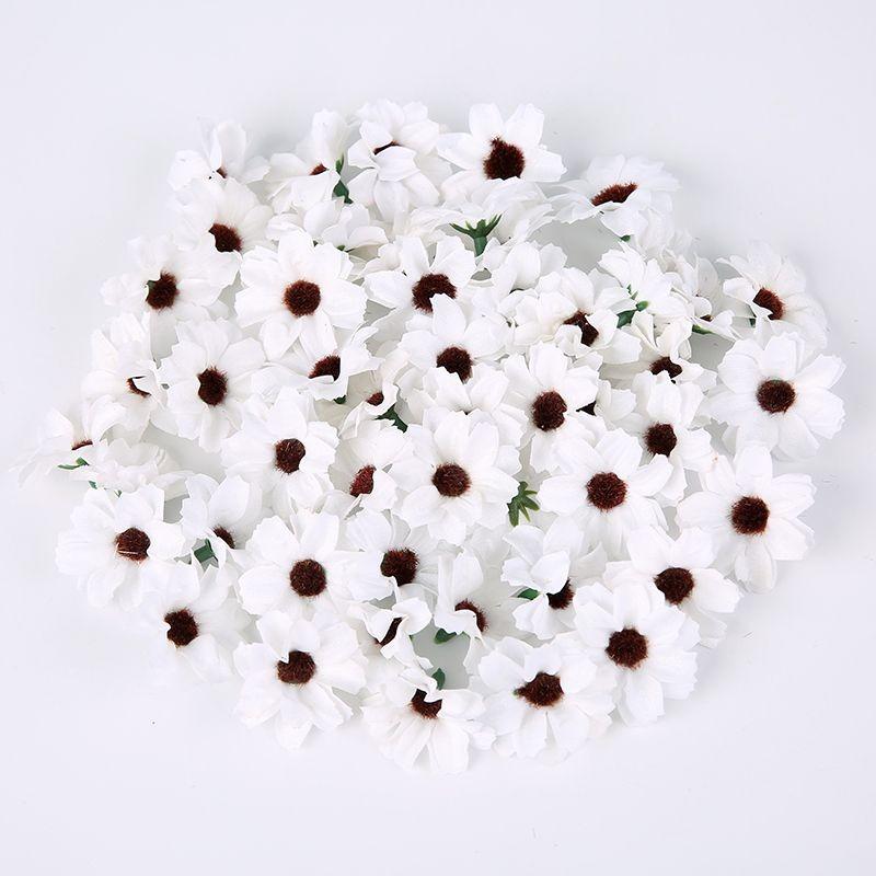 10/20/50PCs Artificial Flowers 3.5cm Silk Fake Flowers Heads for Home Room Dceor Wedding Marriage Decoration DIY Gifts Accessory
